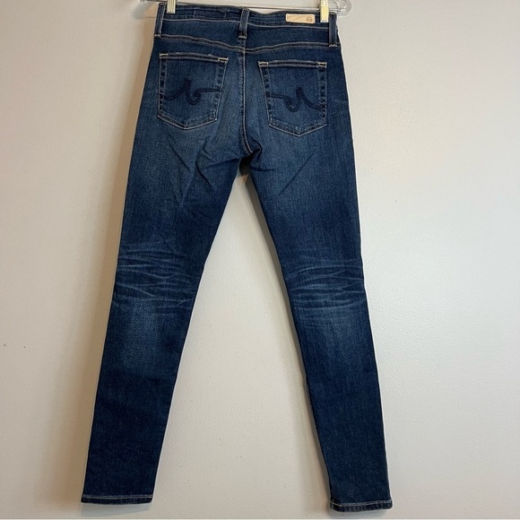 AG Womens High Rise Skinny Ankle Jeans Denim Dark Wash Sz 26 - Picture 11 of 12